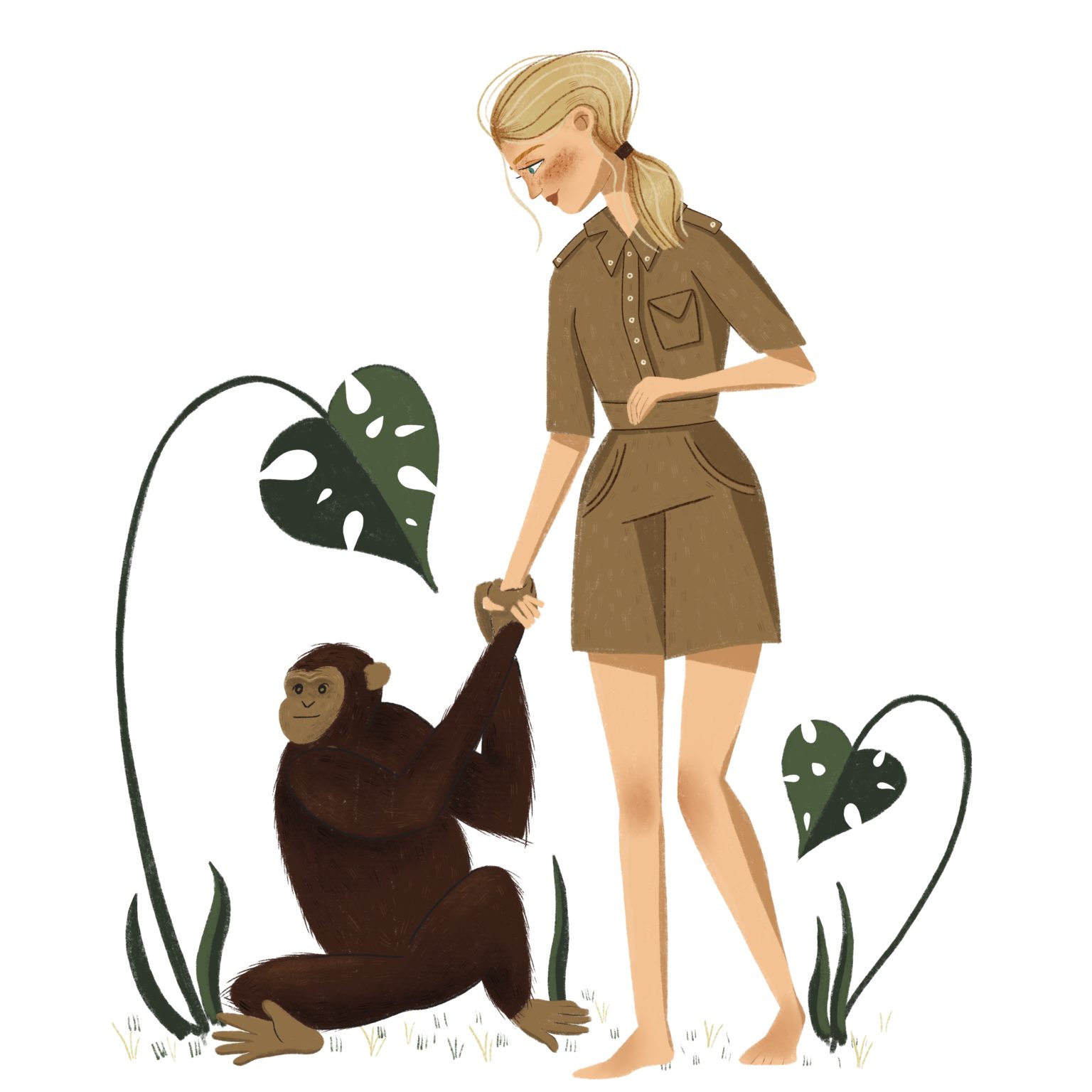 Jane Goodall Cléo Illustration