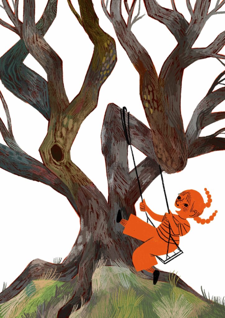 Des enfants et des arbres